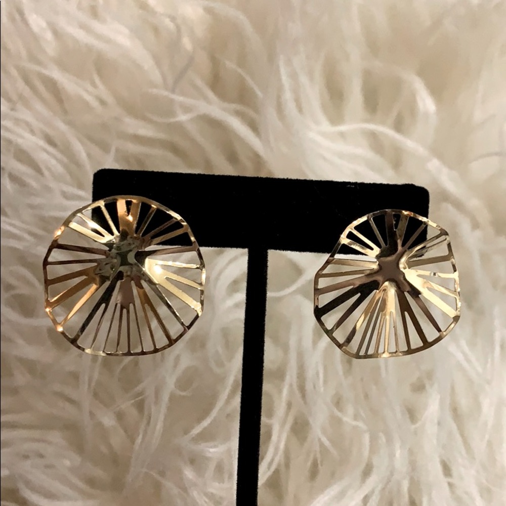 SHEILA FAJL Large Weaved Stud